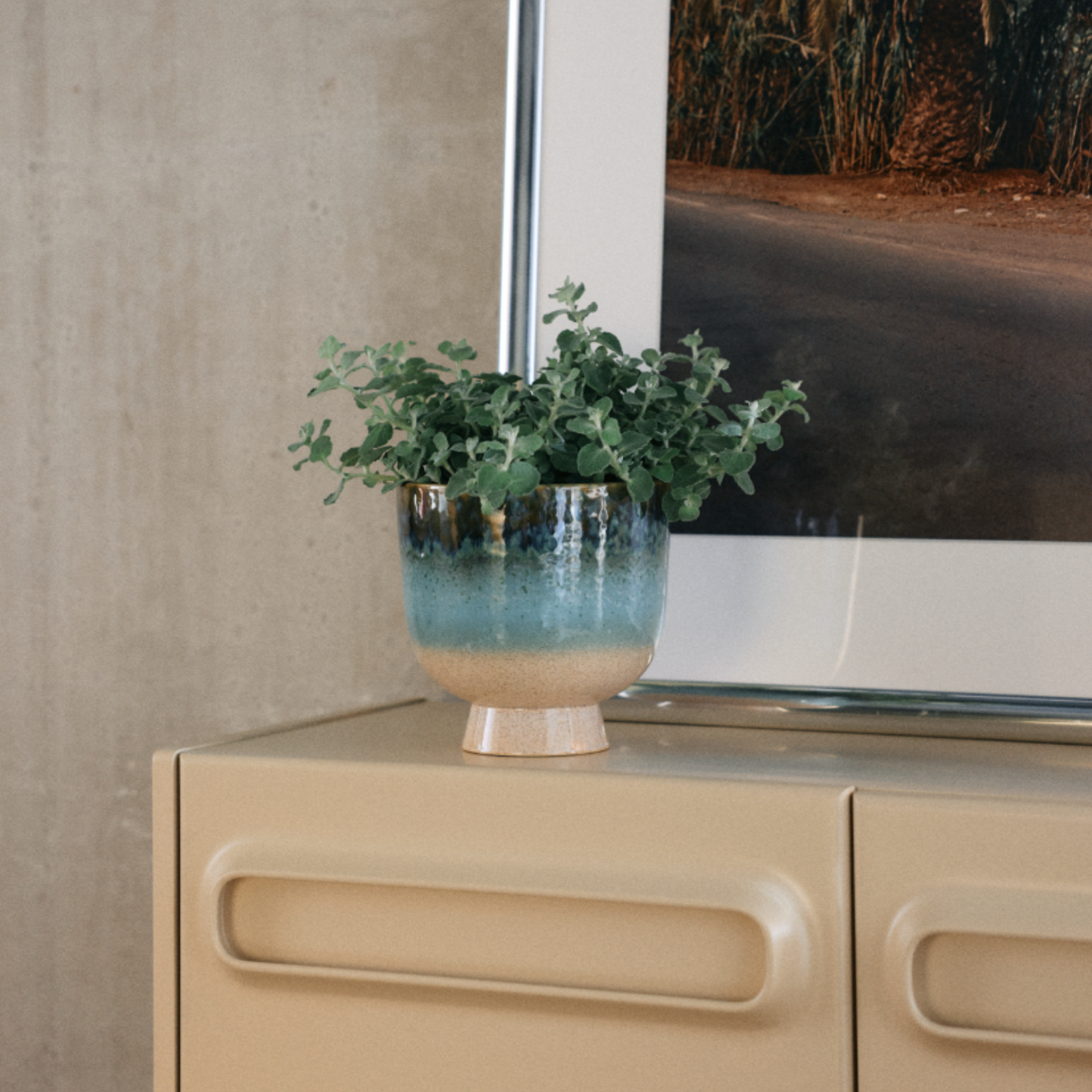 HKLIVING HKLIVING - Retro flower pot lagoon AFC0010