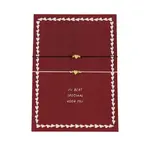 ZUSSS ZUSSS - Ansichtkaart vriendschaps armbandjes rood/zwart/goud