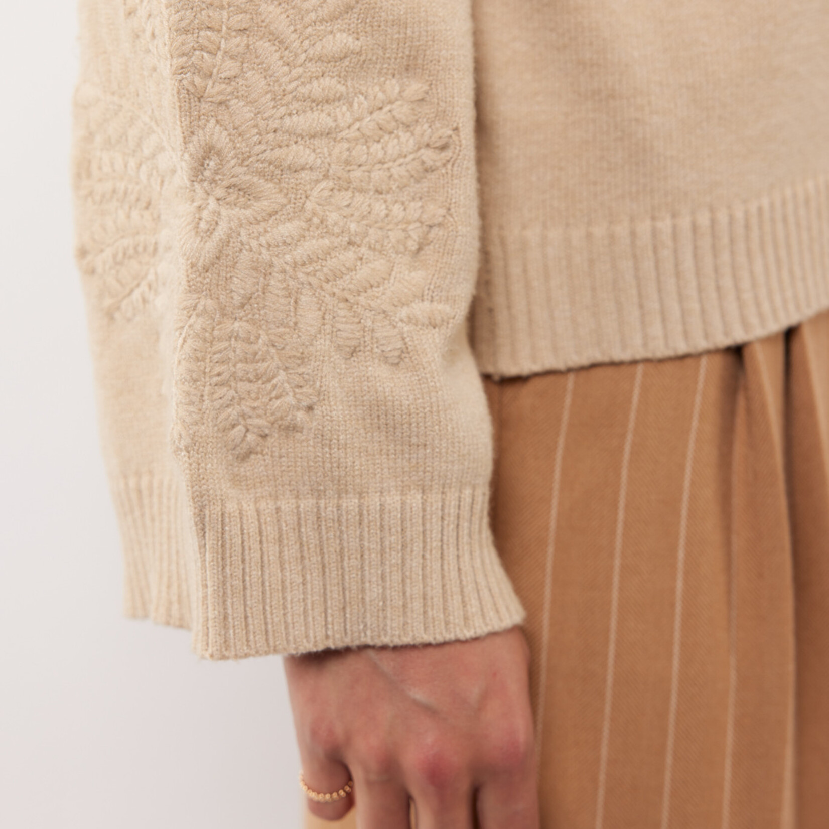 G-MAXX G-MAXX - Pullover Shonda gebreid wood ash