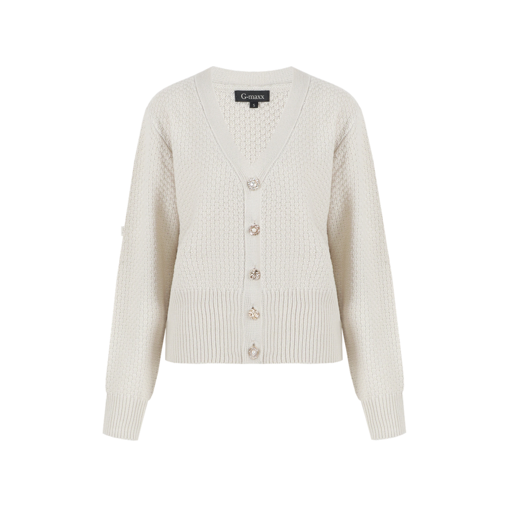 G-MAXX G-MAXX - Gebreid vest Dolores zand