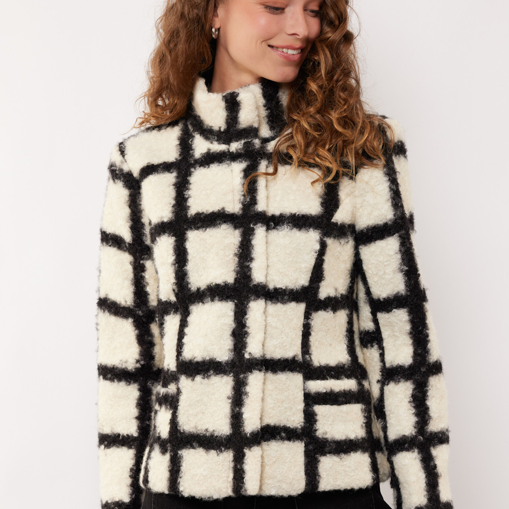 G-MAXX G-MAXX - Coat Kylie offwhite/black