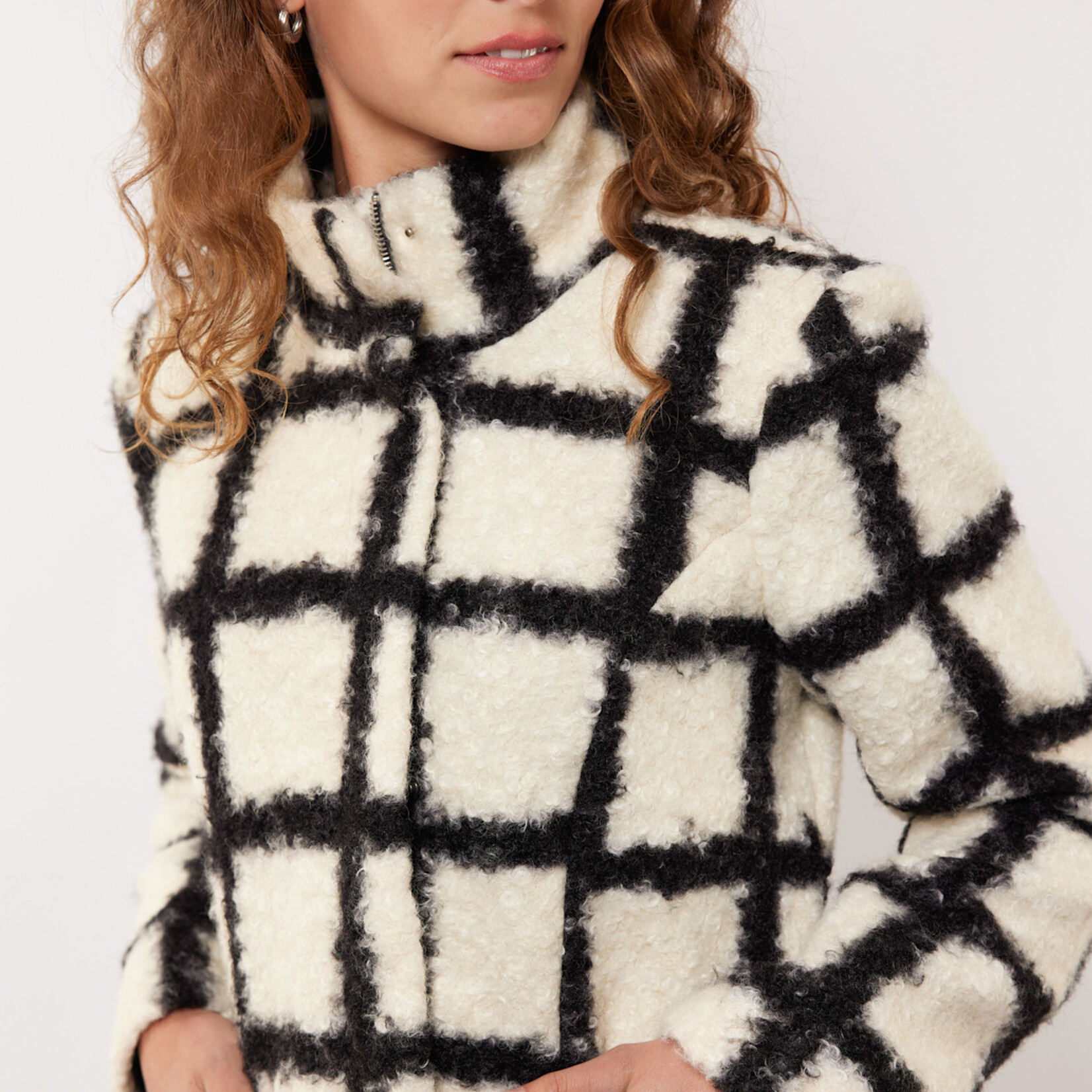 G-MAXX G-MAXX - Coat Kylie offwhite/black