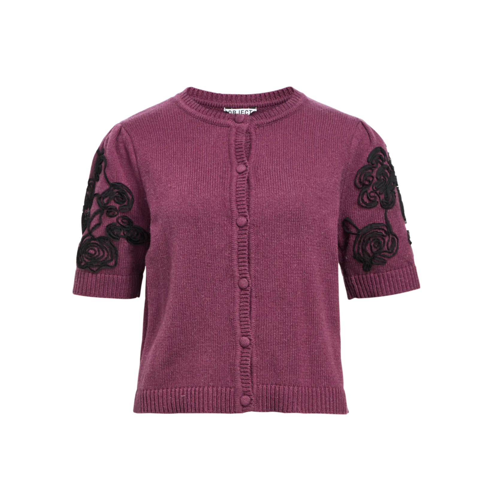 OBJECT OBJECT - Vest Jane Mauve Wine/Black