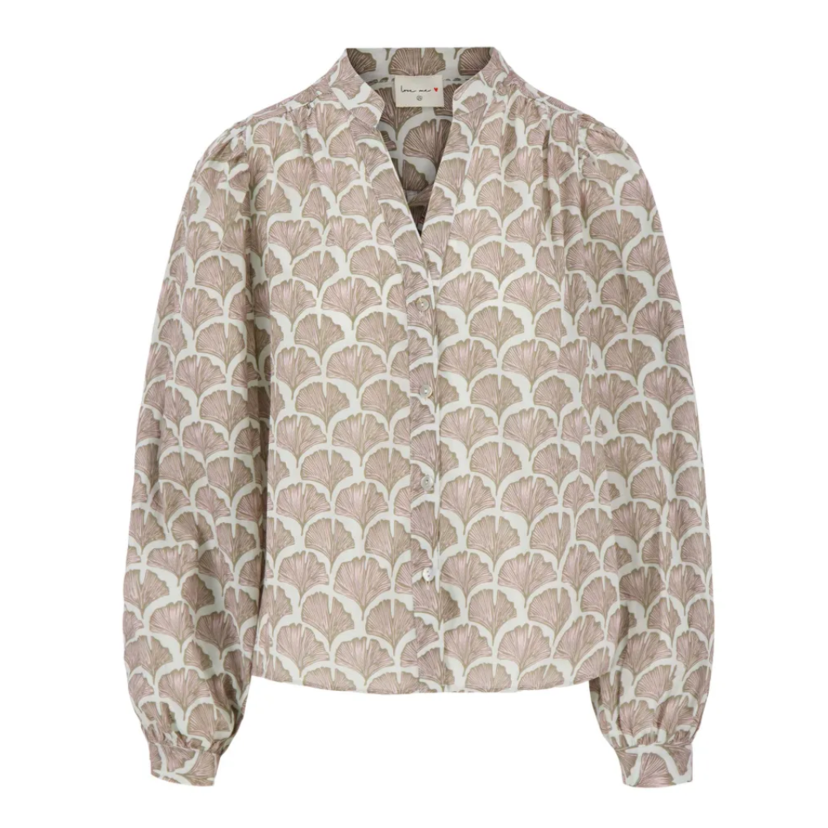 ZUSSS ZUSSS - Blouse lange mouw met print bloem multikleur MAAT XL