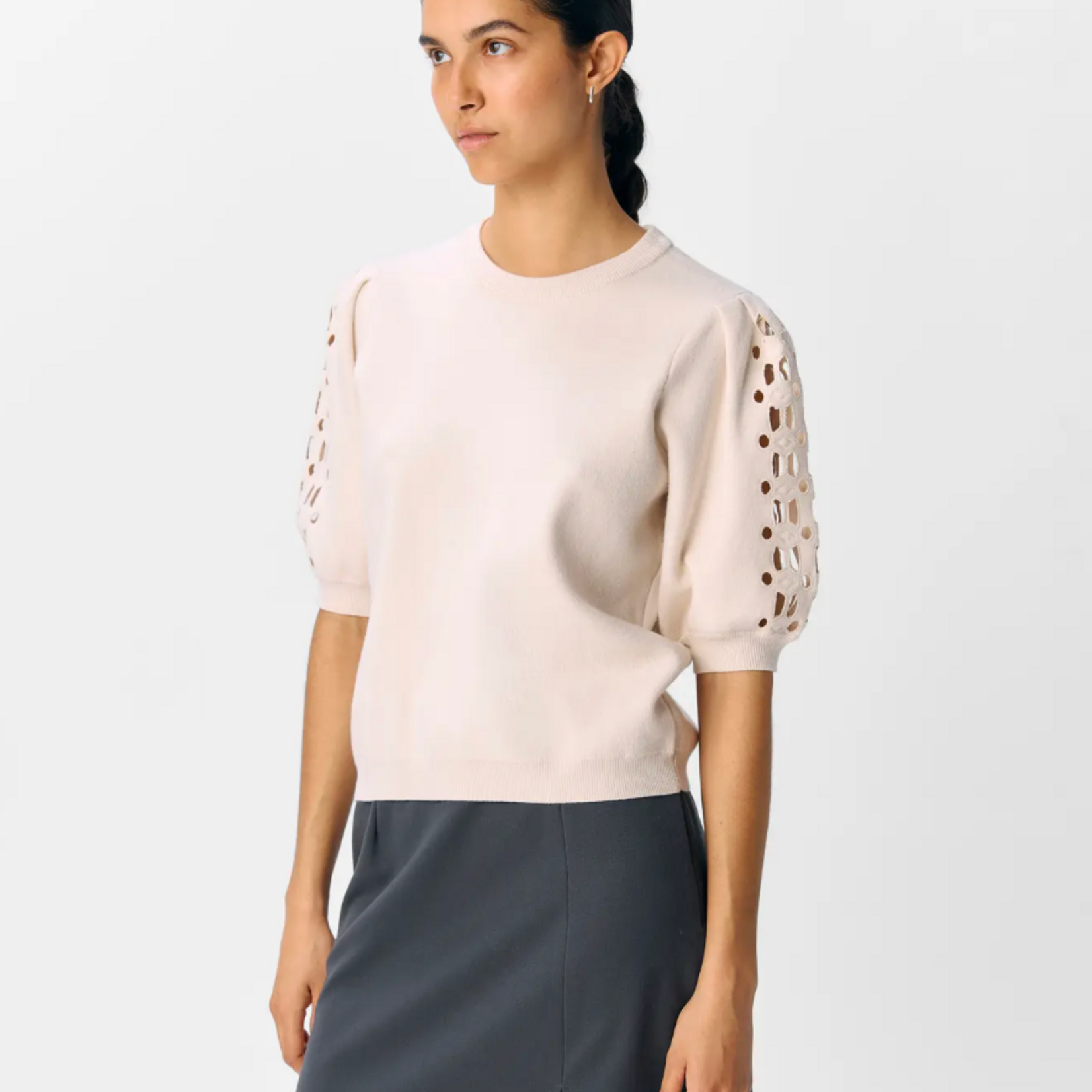 OBJECT OBJECT - Trui Yuki White/Sand