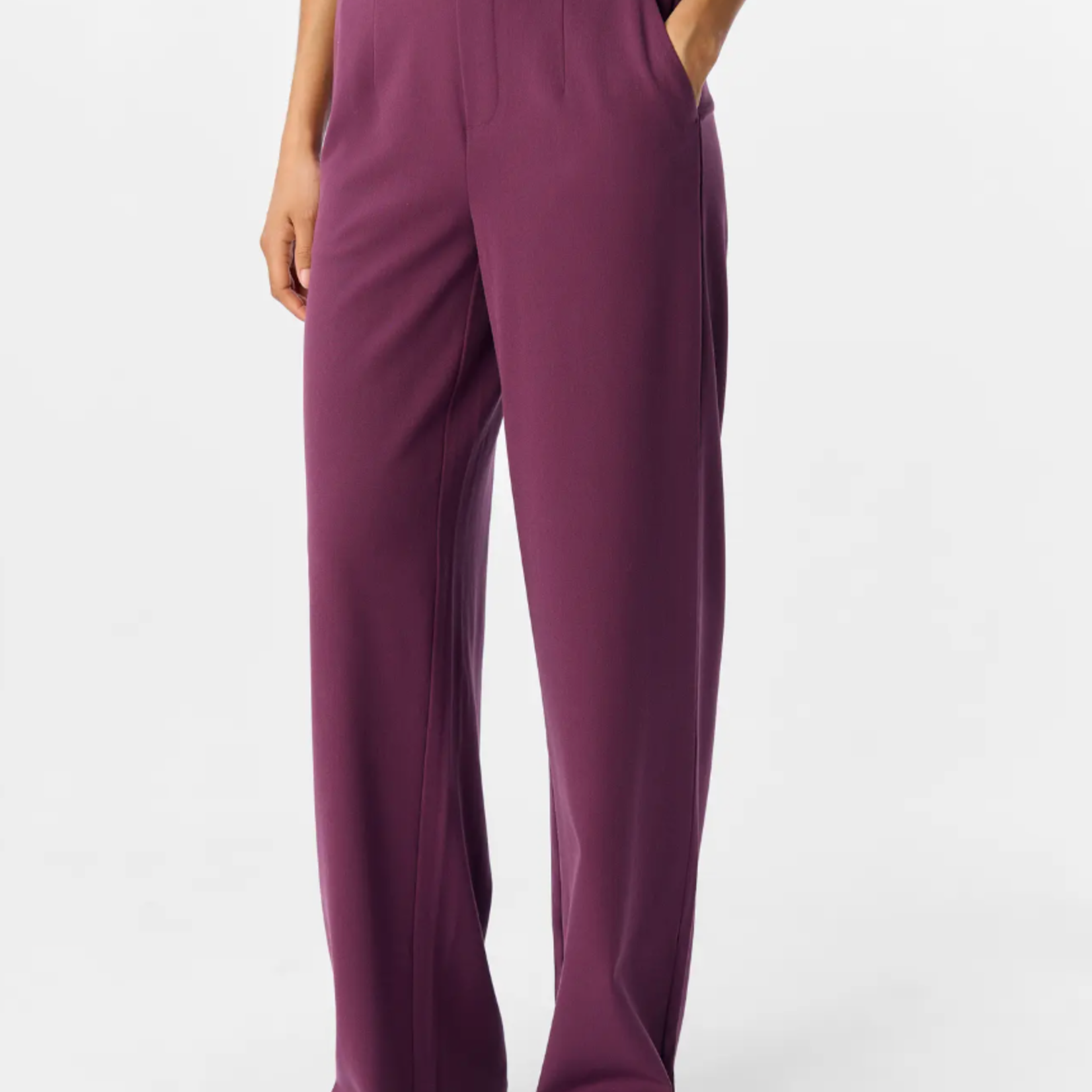 OBJECT OBJECT - Wide pant Lisa Mauve Wine MAAT 34