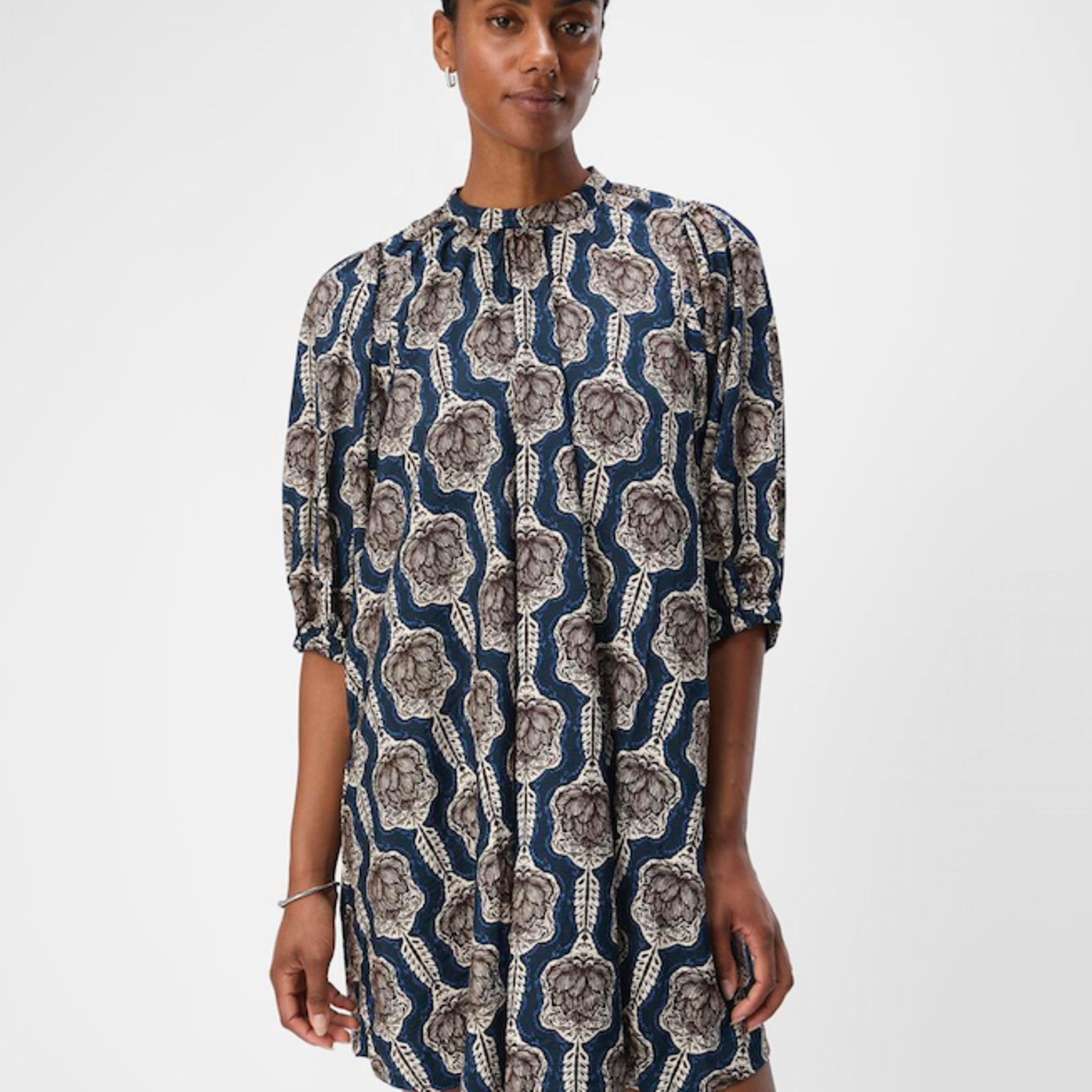 OBJECT OBJECT - Jurk  EMMI black/white/sand/blue