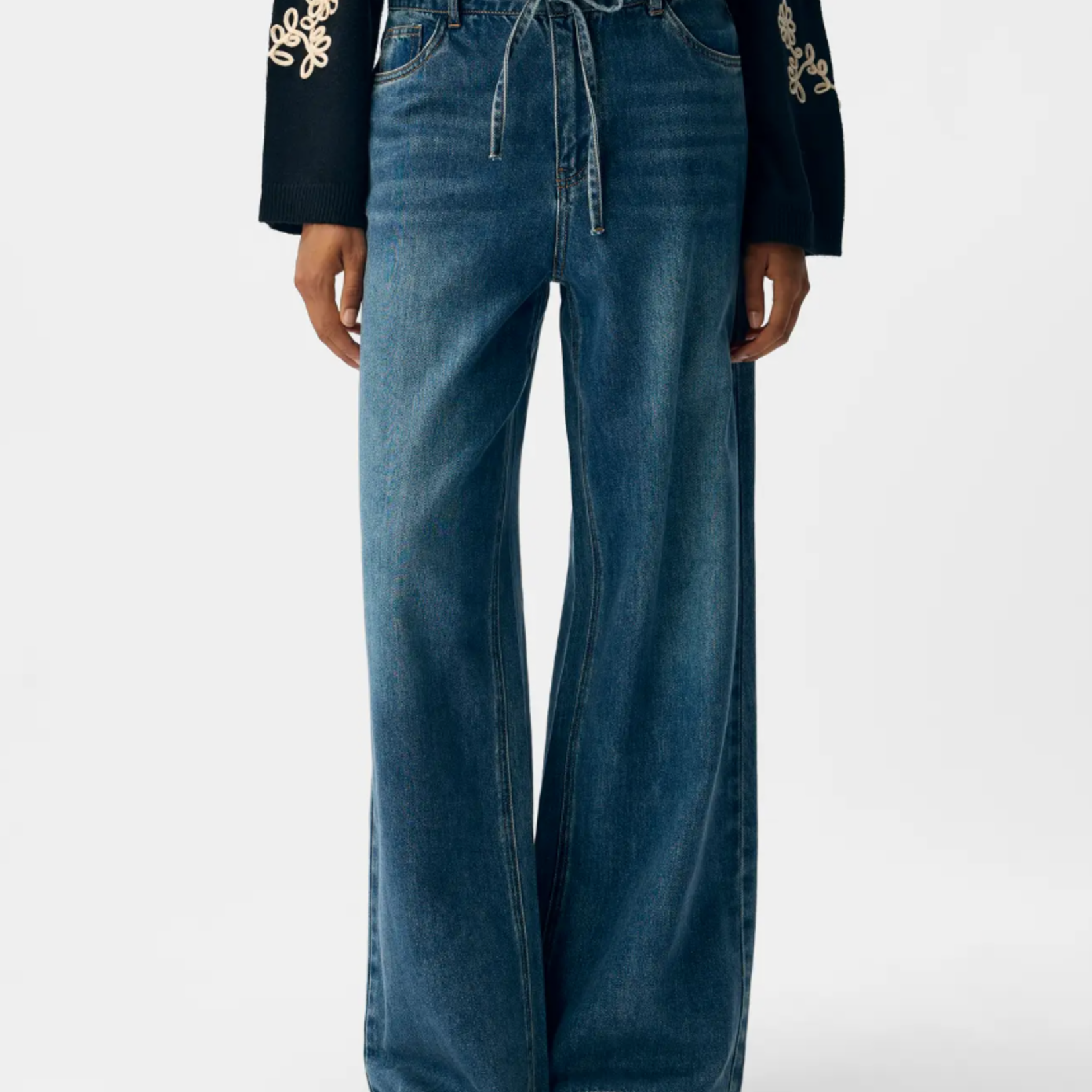 OBJECT OBJECT - Jeans Rosie wide Medium Blue Denim