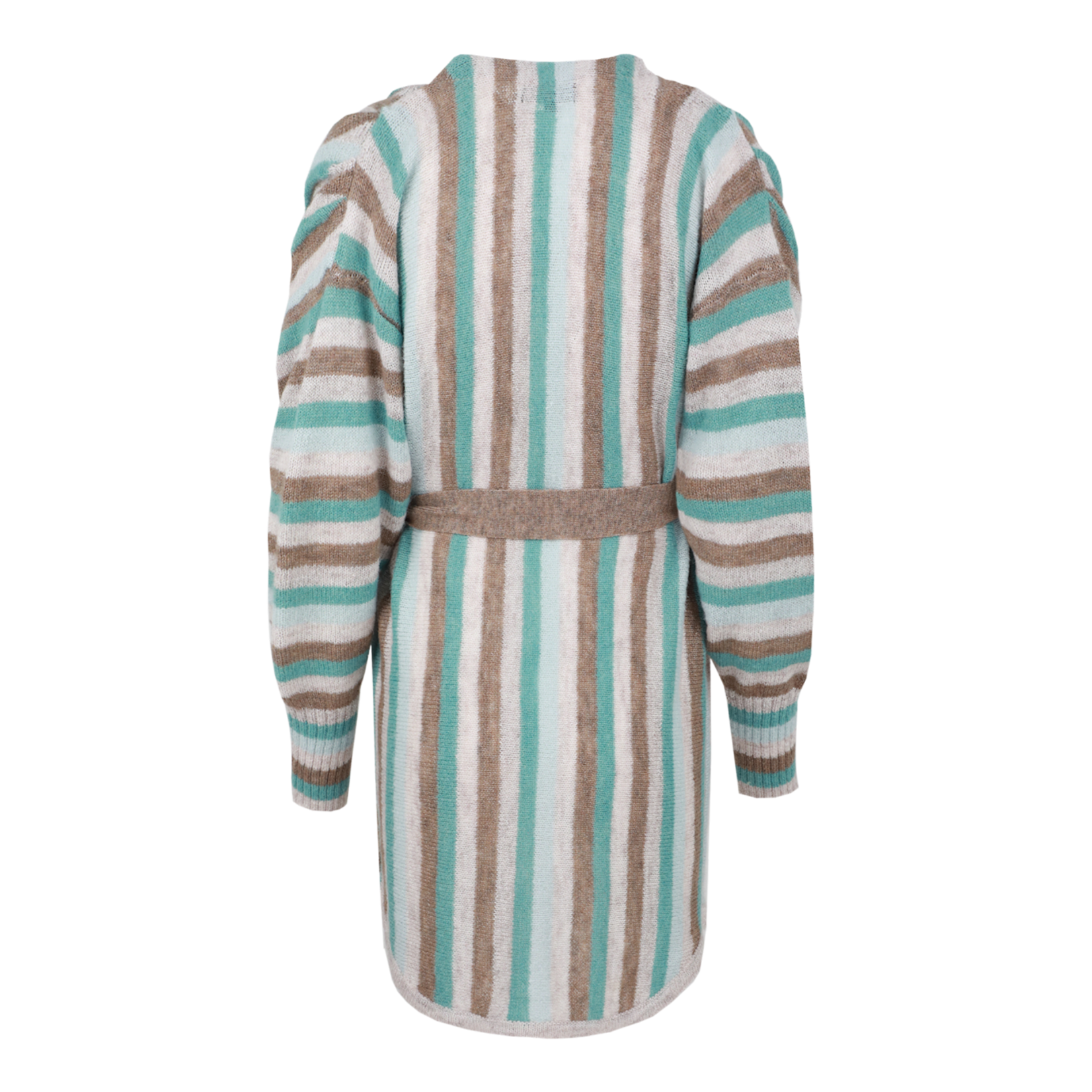 G-MAXX G-MAXX - Vest Amina gebreid Gravel/Arctic Blue Maat XXL