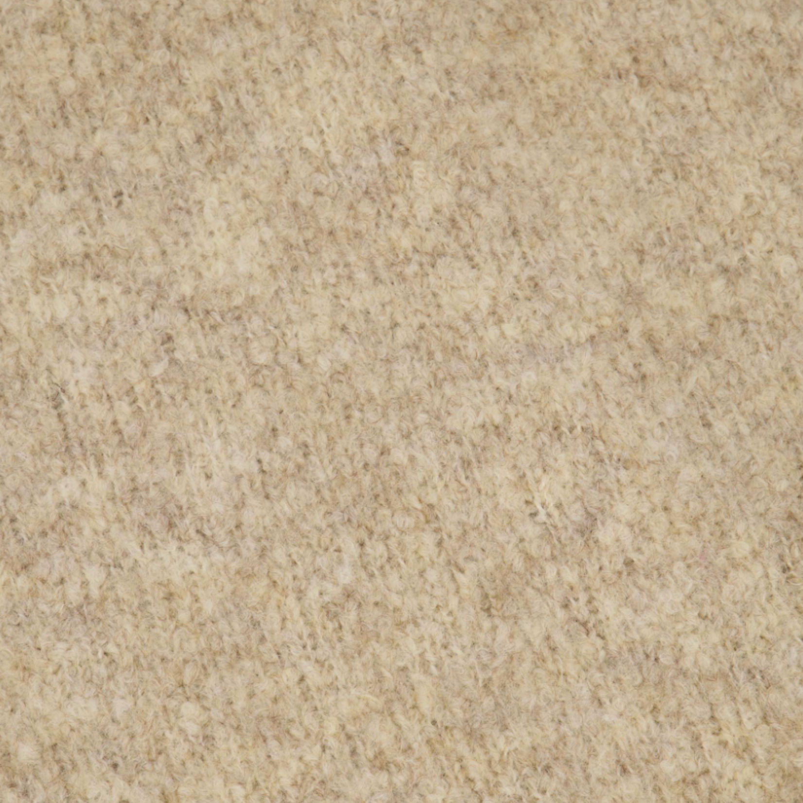 ZUSSS ZUSSS - Boucle trui met ronde hals beige MAAT XS