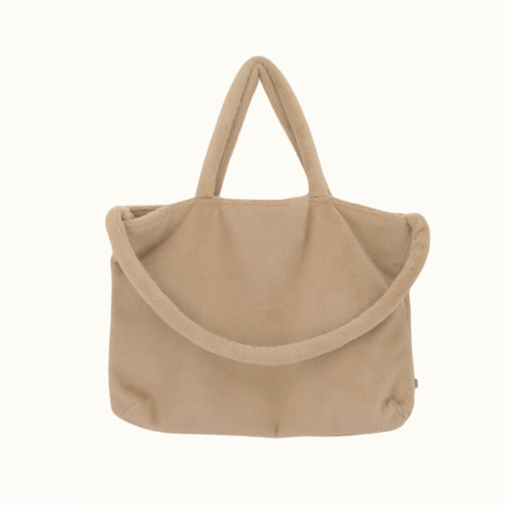 ZUSSS ZUSSS - Shopper faux fur beige