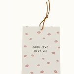 ZUSSS ZUSSS - Geurzakje lang leve lieve jij wit/rood