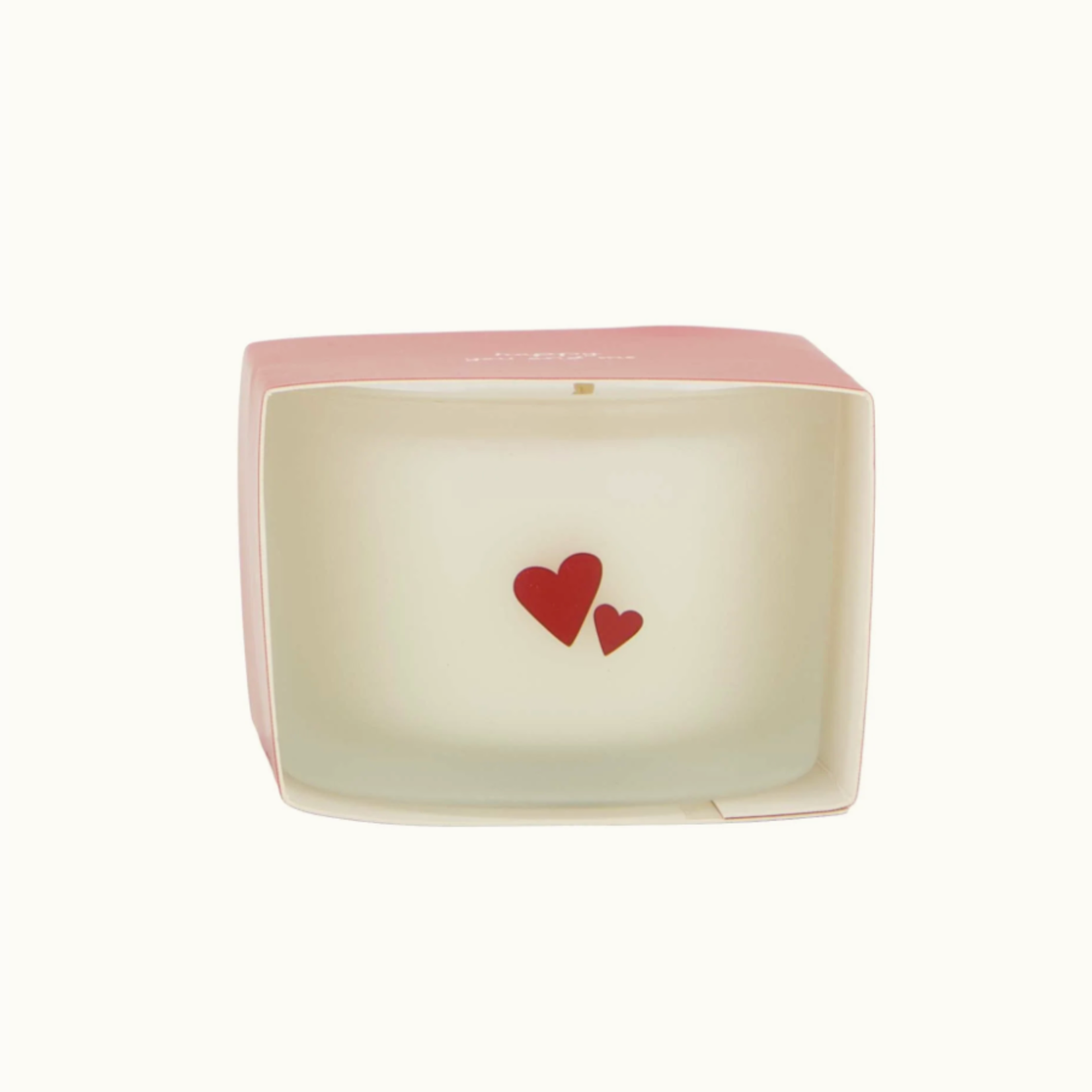 ZUSSS ZUSSS - Geurkaars in wikkel happy you and me wit/rood
