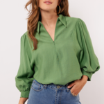 FLURESK FLURESK - Top Ysra opal green