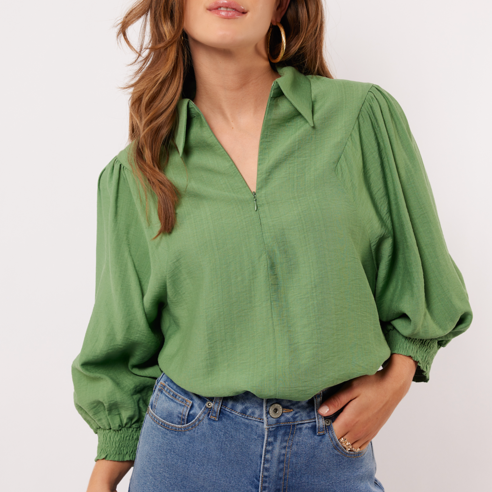 FLURESK FLURESK - Top Ysra opal green