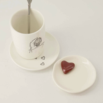 ZUSSS ZUSSS - Schaaltje hartje 3D wit/port
