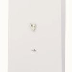 ZUSSS ZUSSS - Wenskaart broche liefs hartje zilver