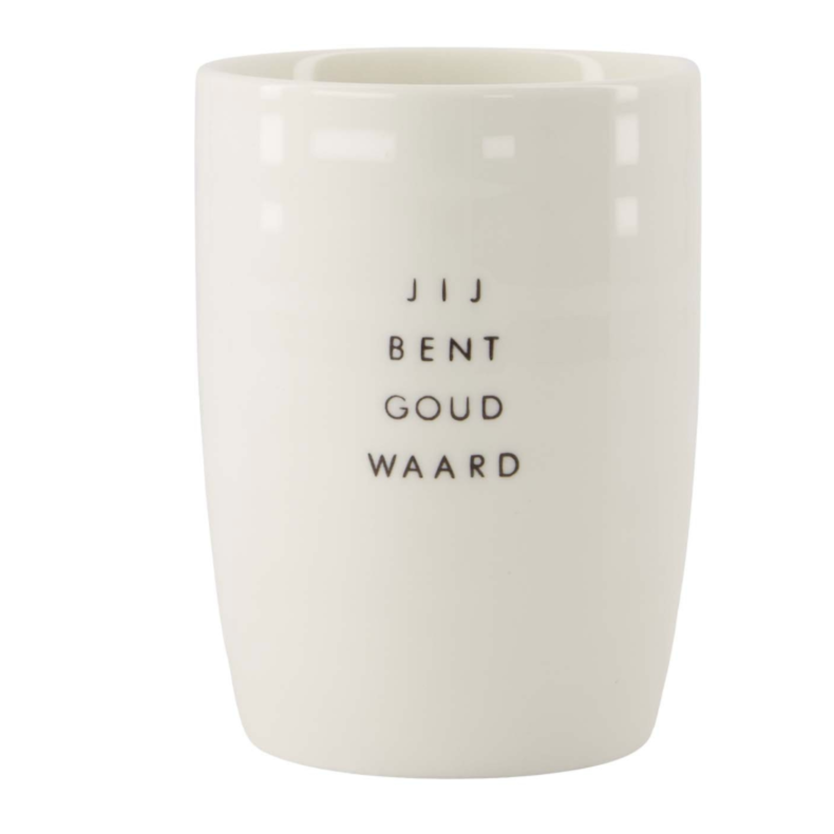 ZUSSS ZUSSS - Koffiemok goud waard wit/zwart