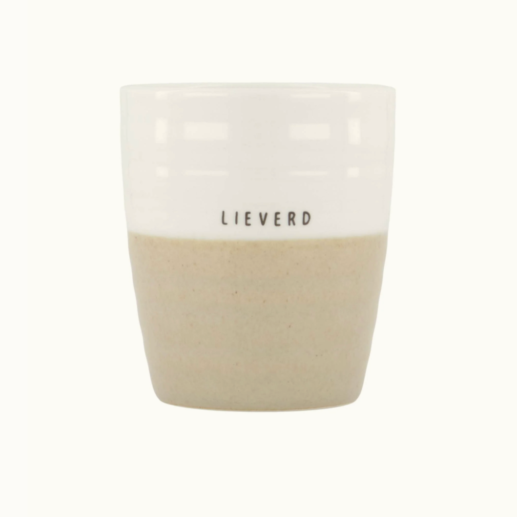 ZUSSS ZUSSS - Koffiemok lieverd wit/zand