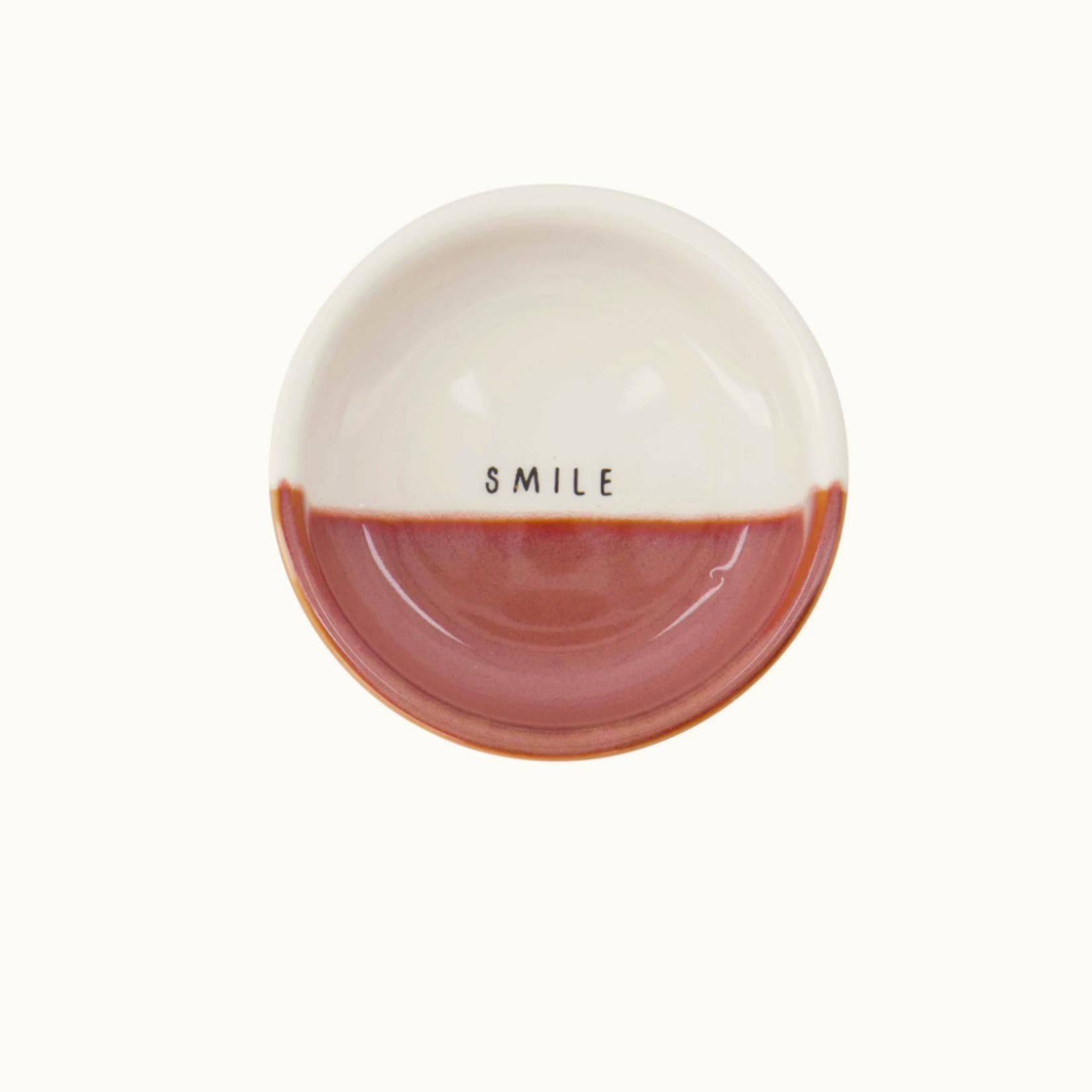 ZUSSS ZUSSS - Dipschaaltje smile wit/burgundy