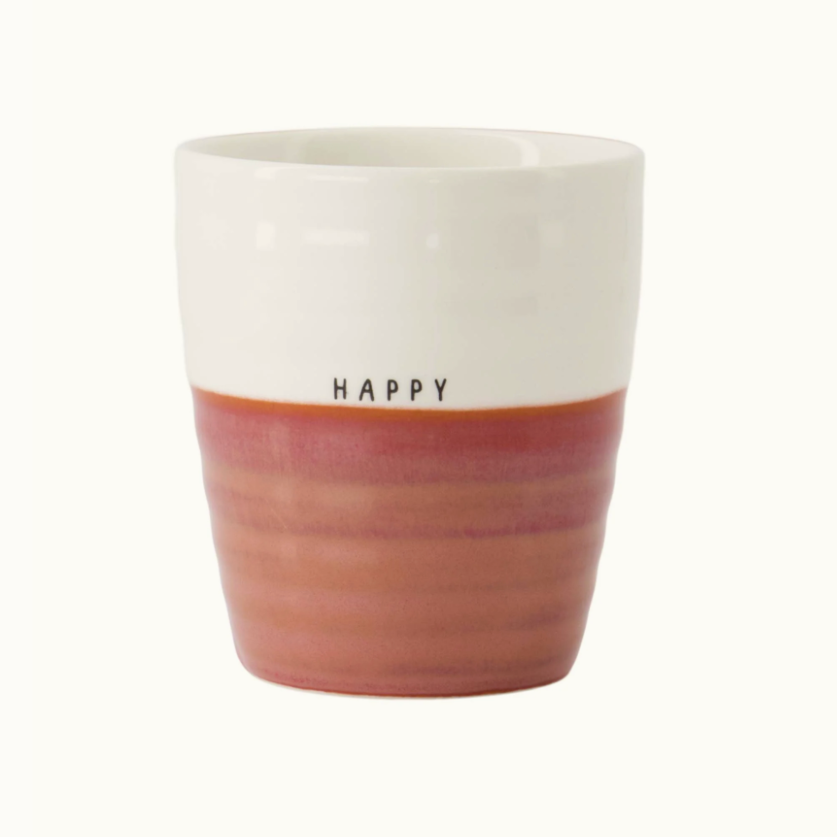 ZUSSS ZUSSS - Koffiemok happy wit/burgundy