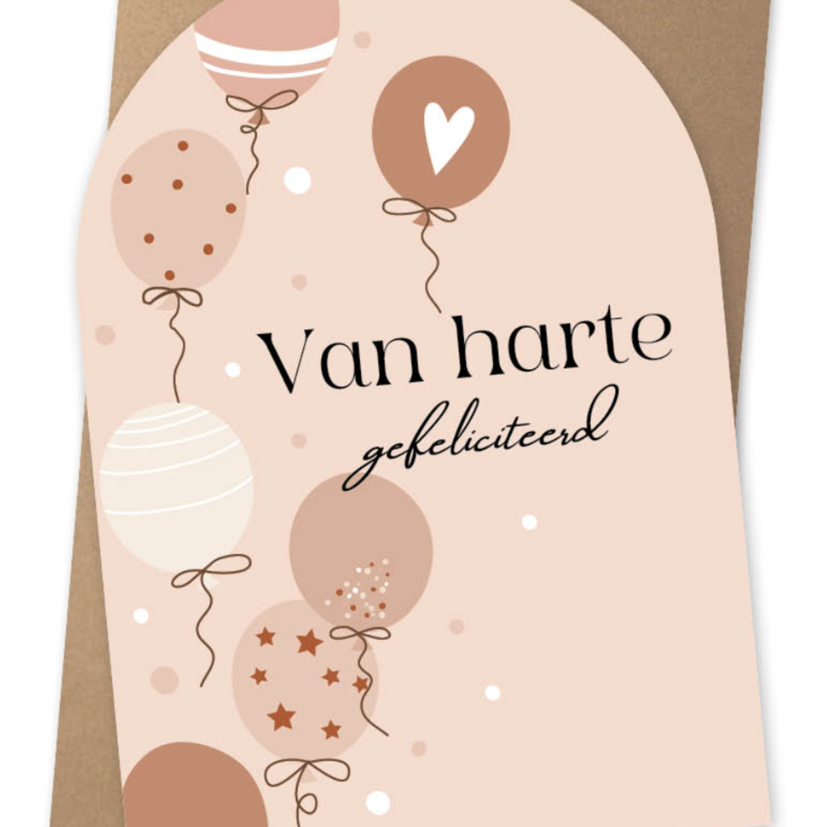 JOTS JOTS - Kaart NU-a6-12 Van harte gefeliciteerd