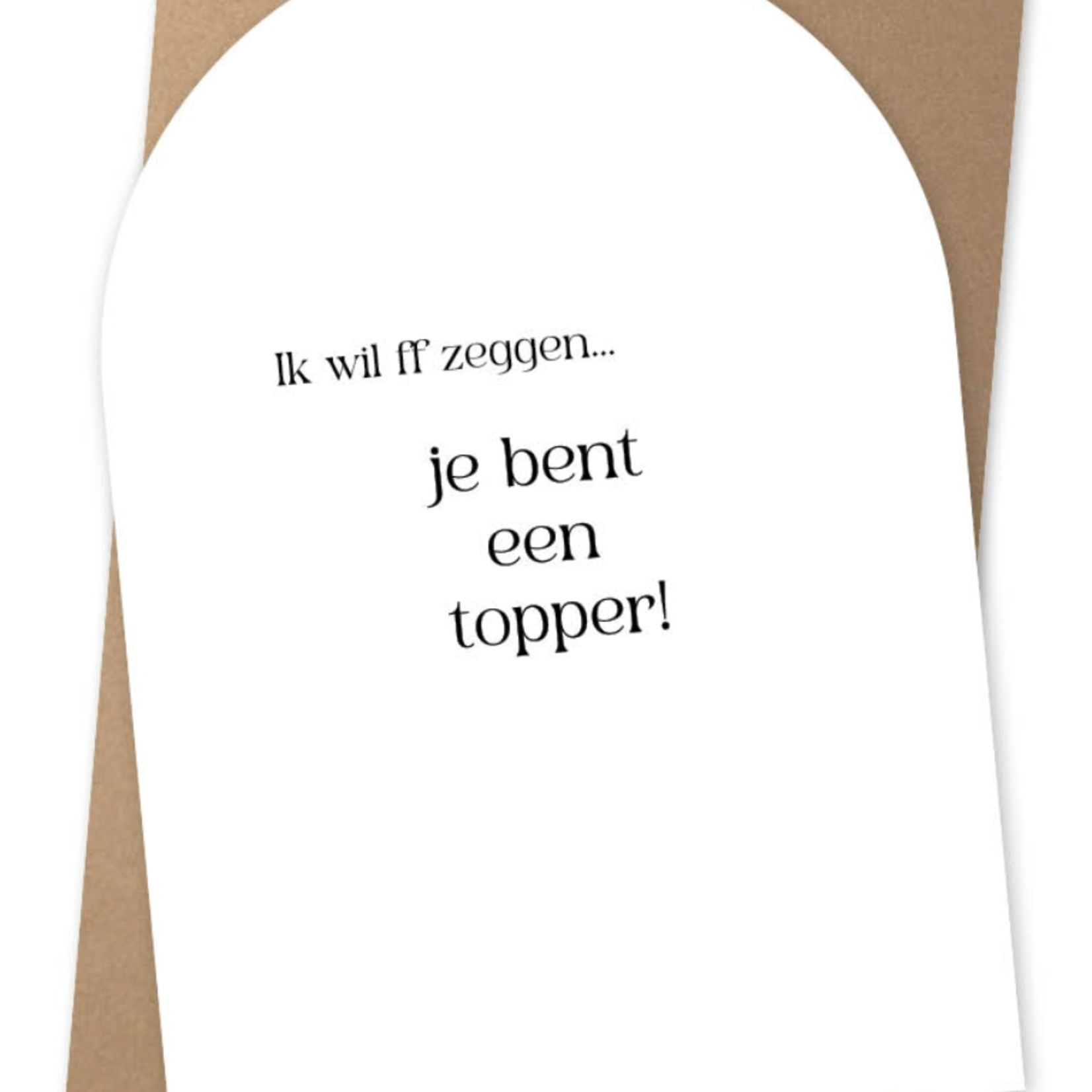 JOTS JOTS - Kaart NU-a6-17 Jij bent een topper