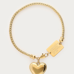 MY JEWELLERY MY JEWELLERY - Bold armband met hartvormige bedel goud