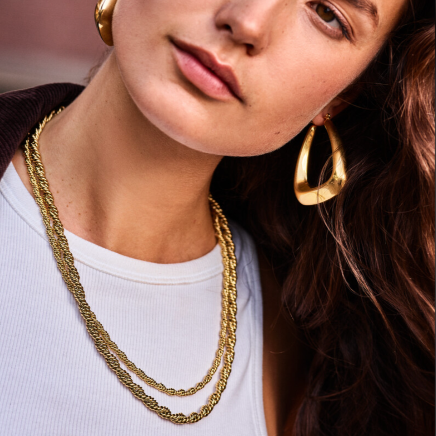 MY JEWELLERY MY JEWELLERY - Bold ketting gedraaid groot goud