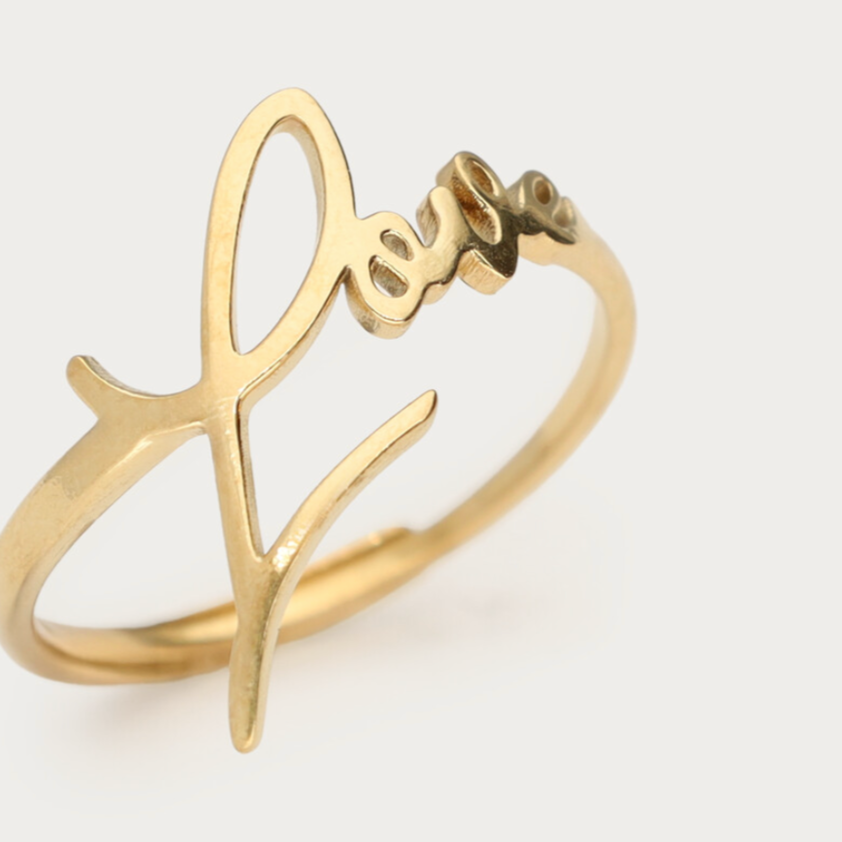 MY JEWELLERY MY JEWELLERY - Ring love one size goud