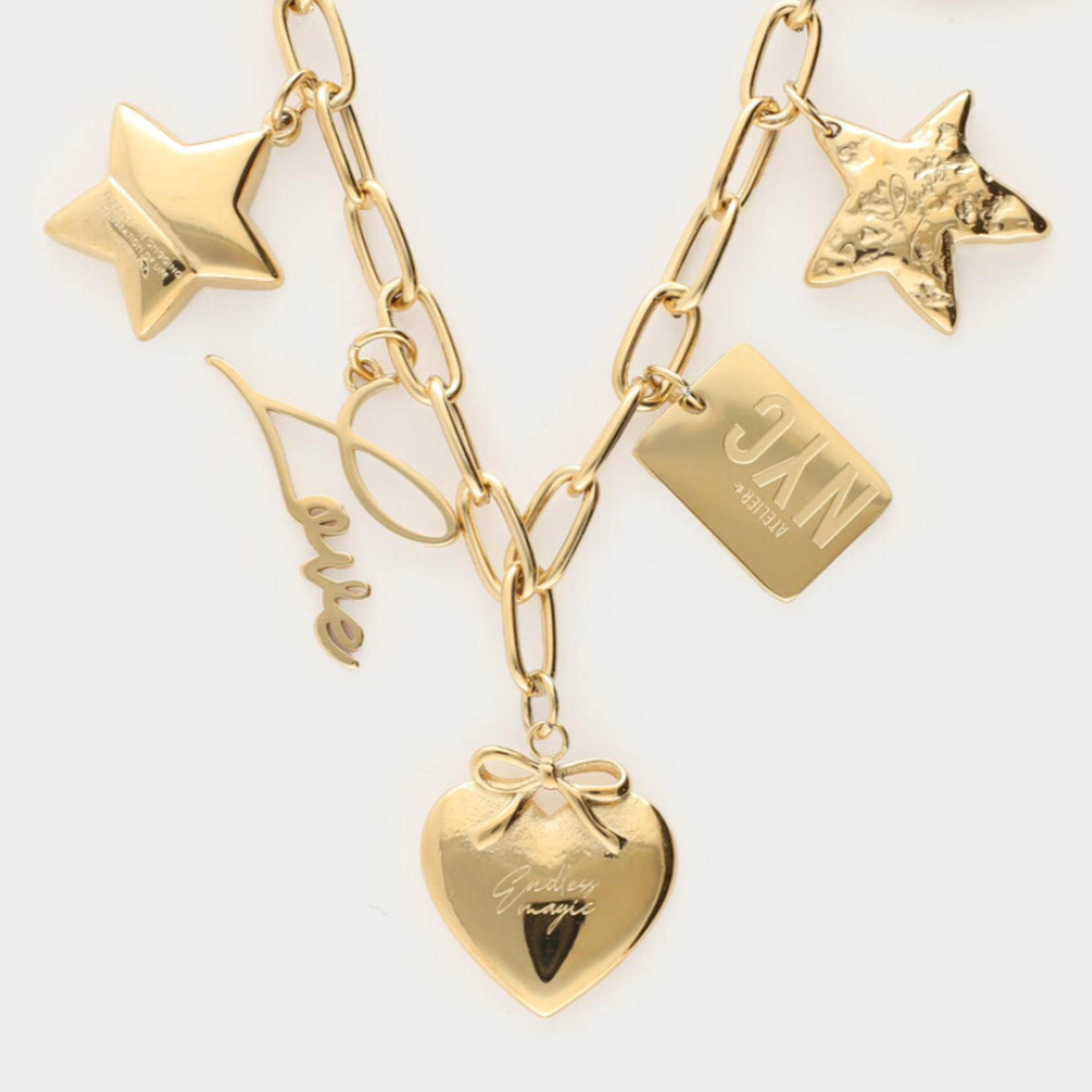 MY JEWELLERY MY JEWELLERY - Bold schakelketting met multi bedels