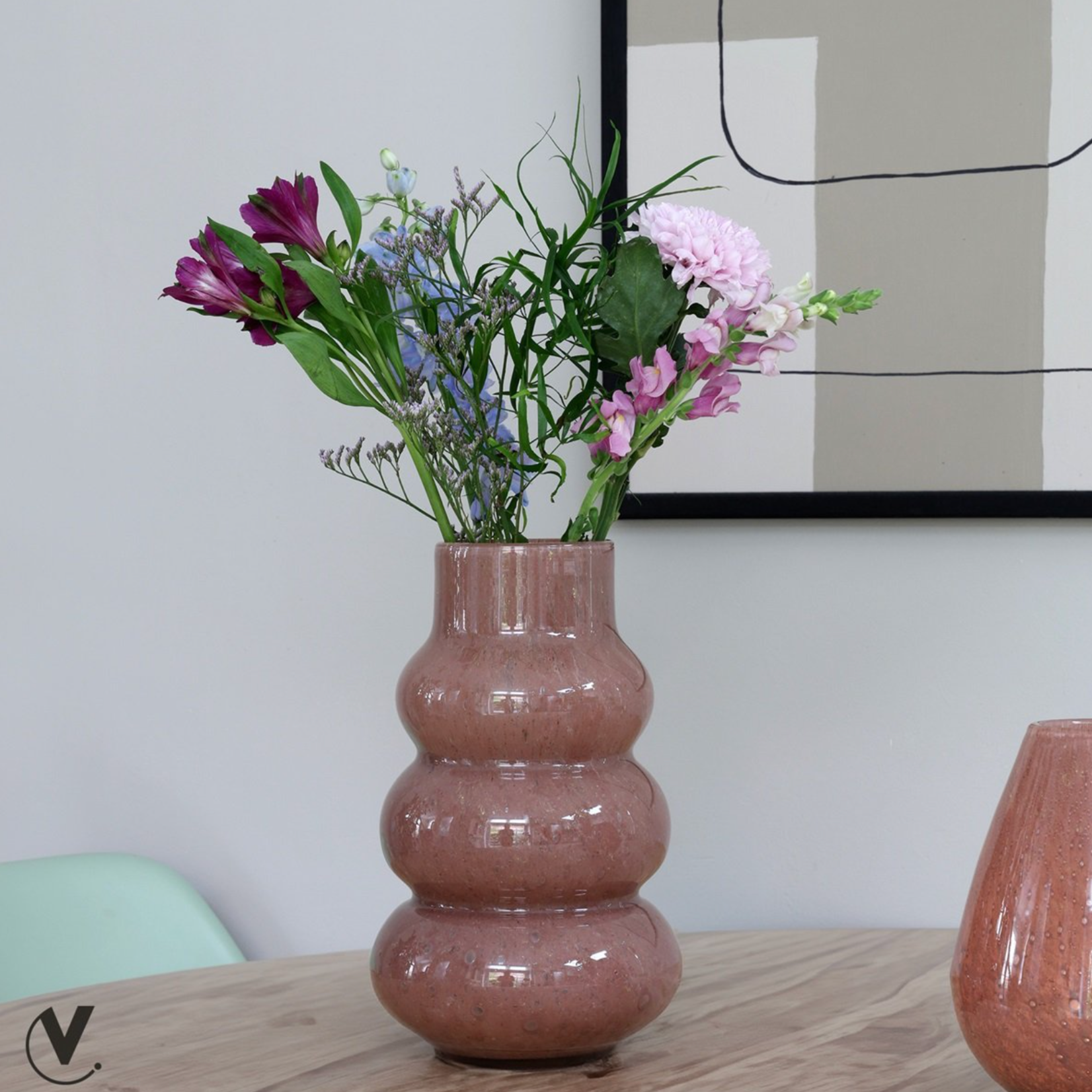 -- Vaas Lomami elite brown Ø18 x H30 cm