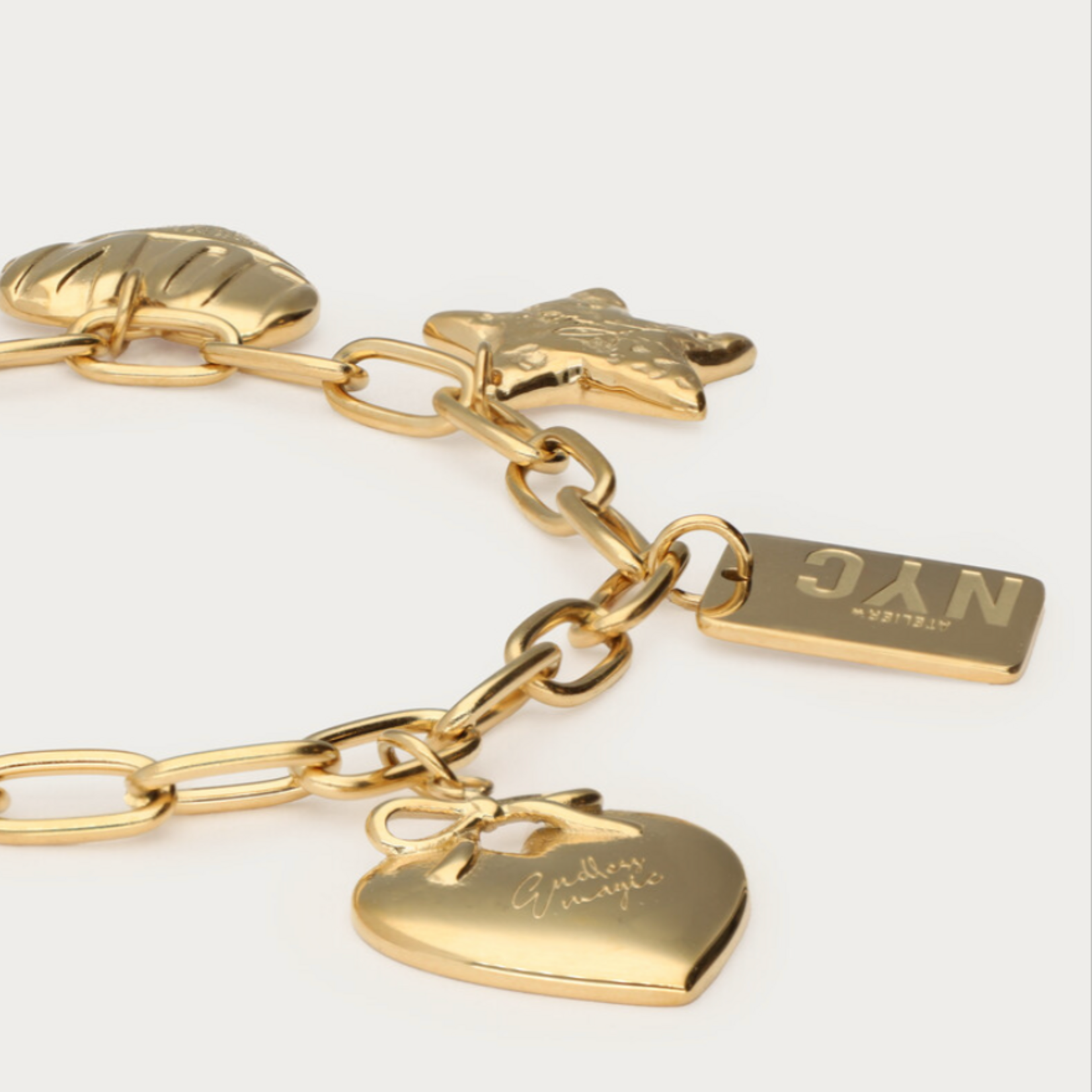 MY JEWELLERY MY JEWELLERY - Bold schakelarmband met multi bedels goud