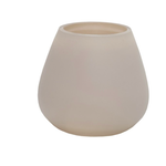 Kaarshouder Tasman matte XS ivory Ø12,5 x H11,5cm