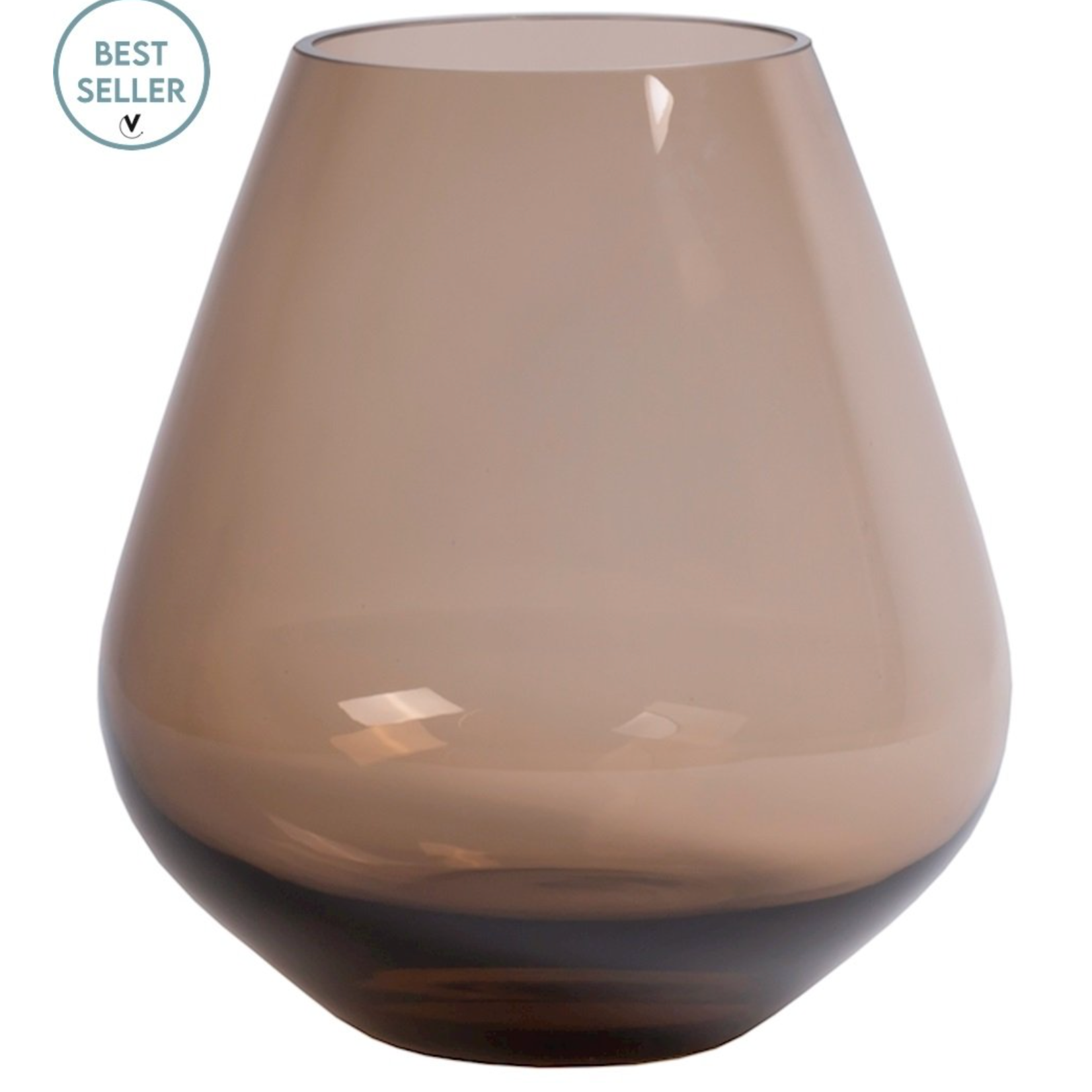 -- Vaas tasman S taupe Ø18 x H20 cm