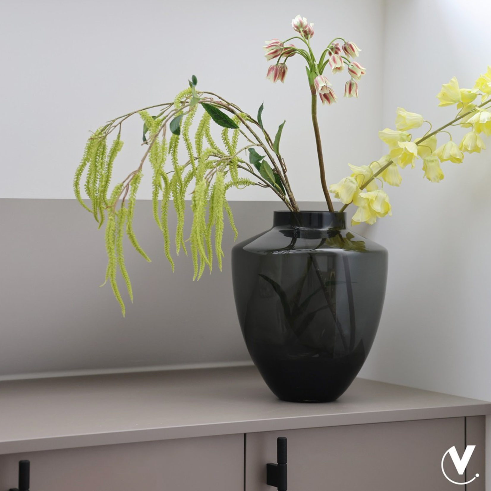 -- Vaas Tugela S grey Ø24,5 x H29 cm