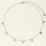 MY JEWELLERY MY JEWELLERY - Shapes ketting met zoetwaterparel & rondjes zilver