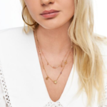 MY JEWELLERY MY JEWELLERY - Dubbele ketting met roze bedels "dreams come true" goud