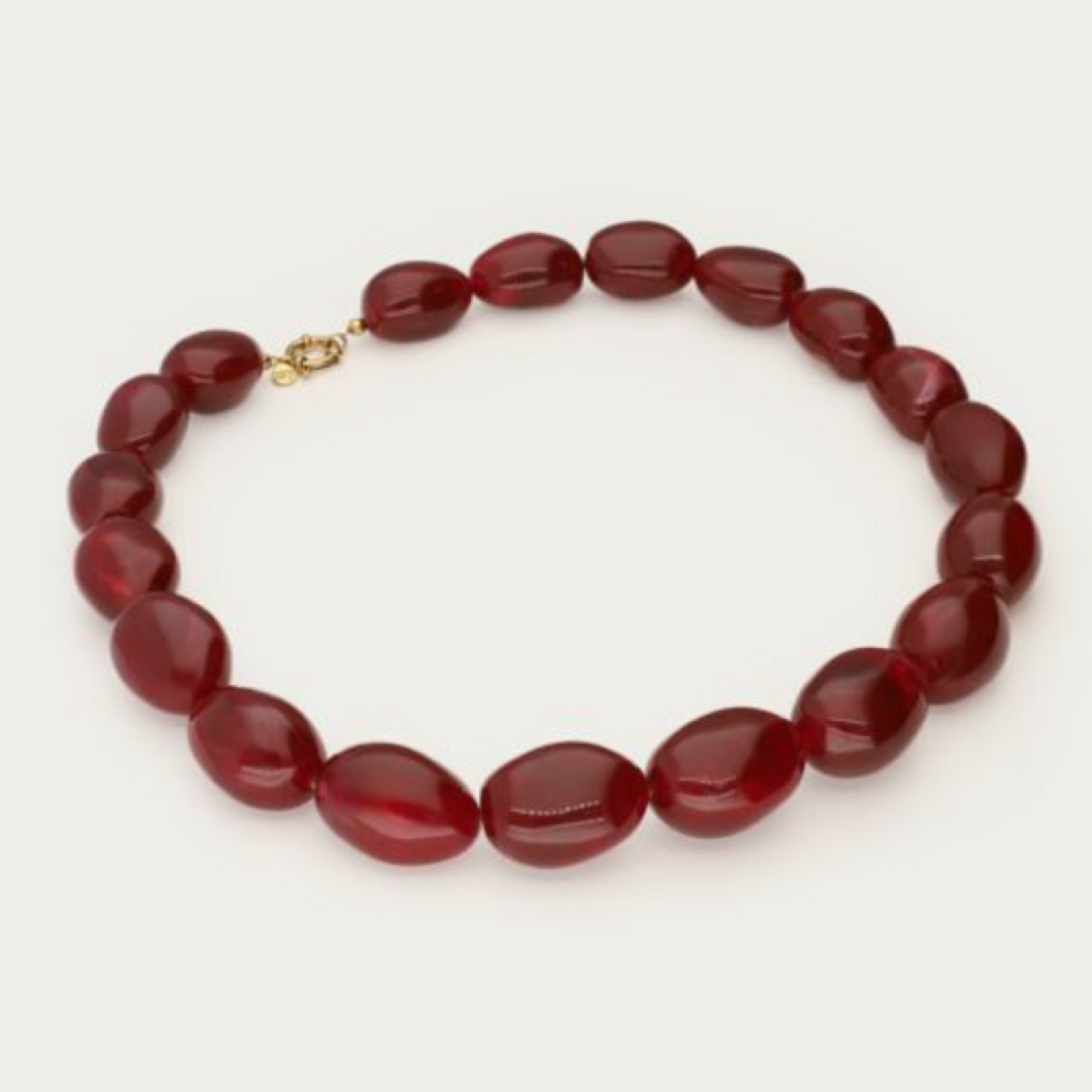 MY JEWELLERY MY JEWELLERY - Burgundy chunky kralenketting