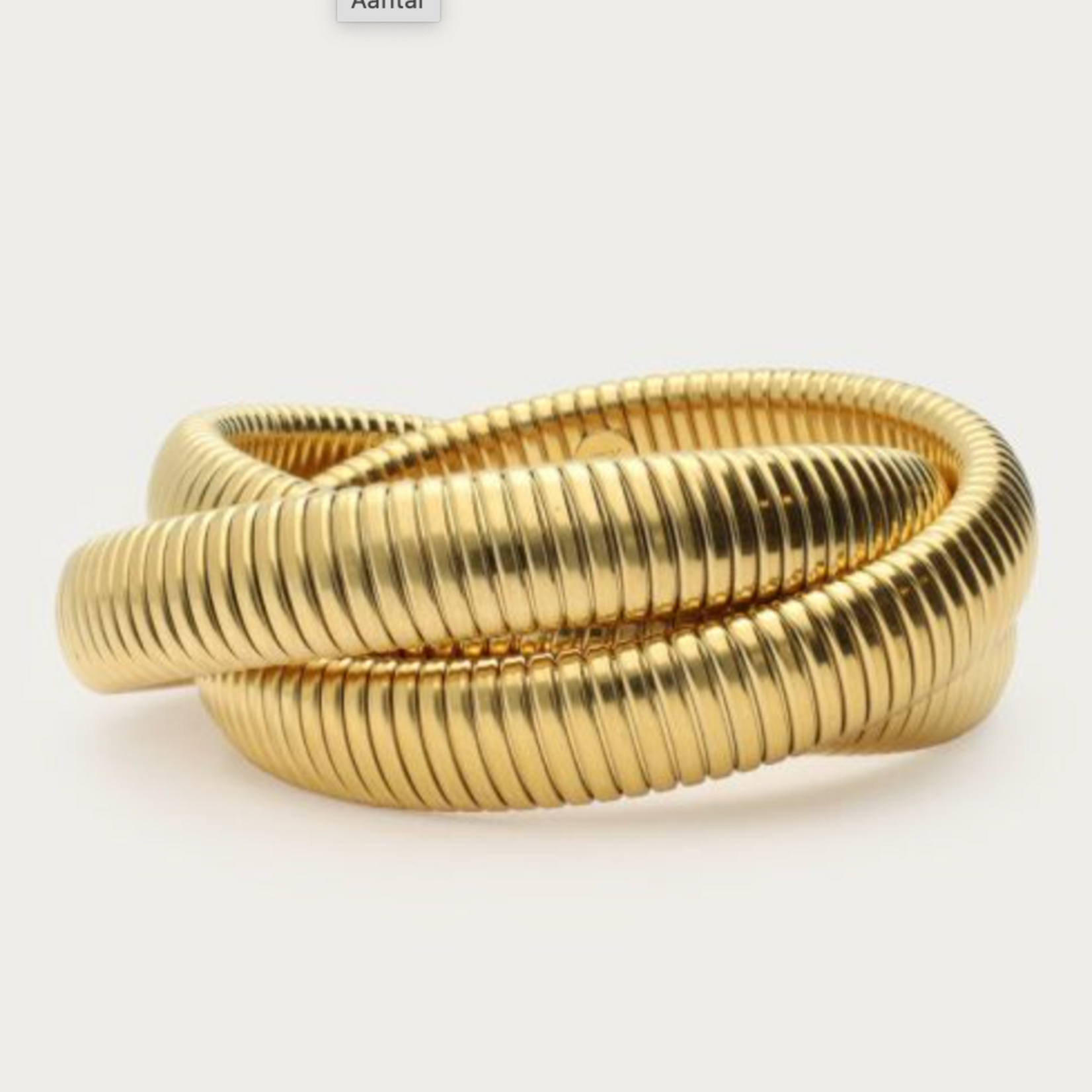 MY JEWELLERY MY JEWELLERY - Vogue driedubbele bangle met stretch goud