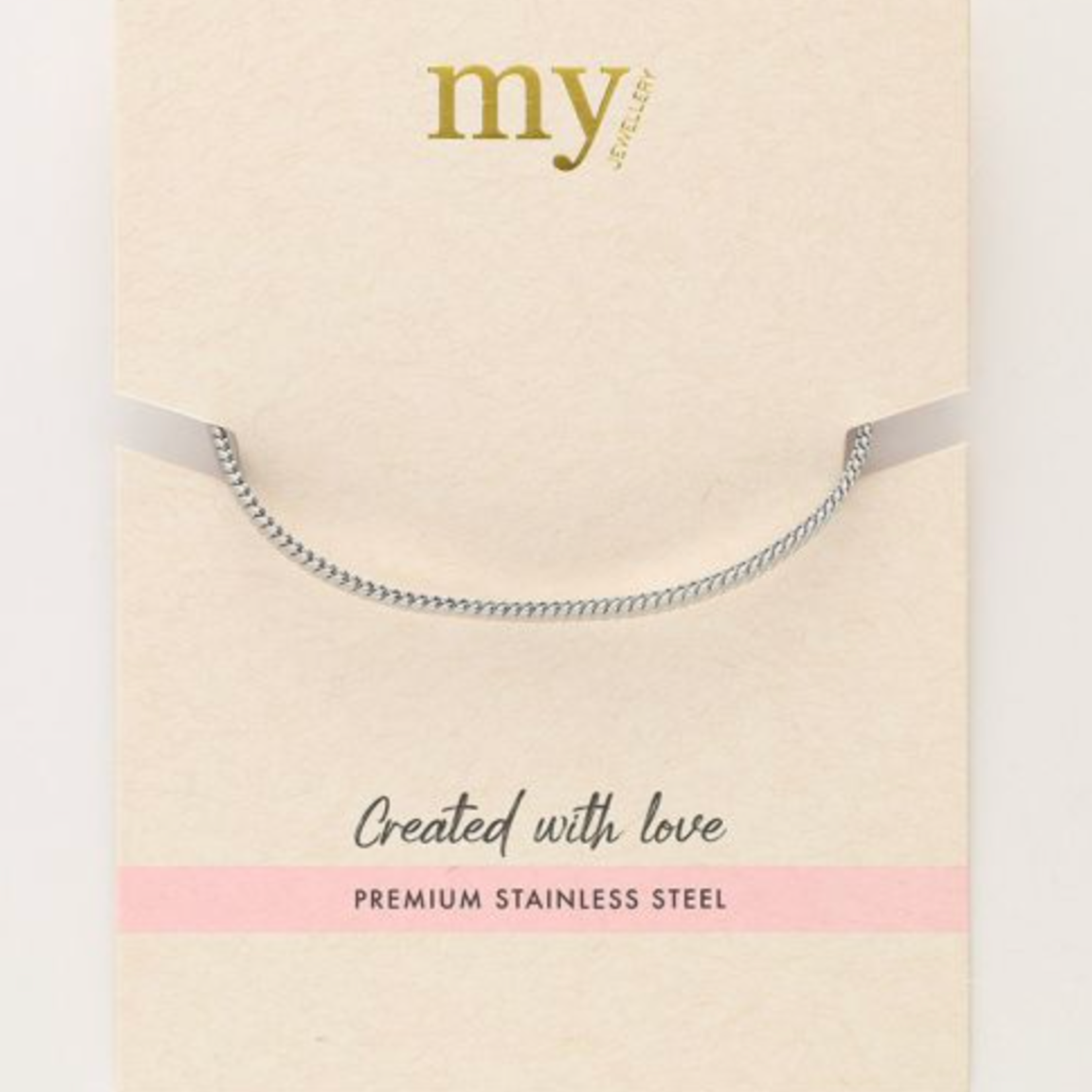 MY JEWELLERY MY JEWELLERY - Iconic platte schakelarmband zilver