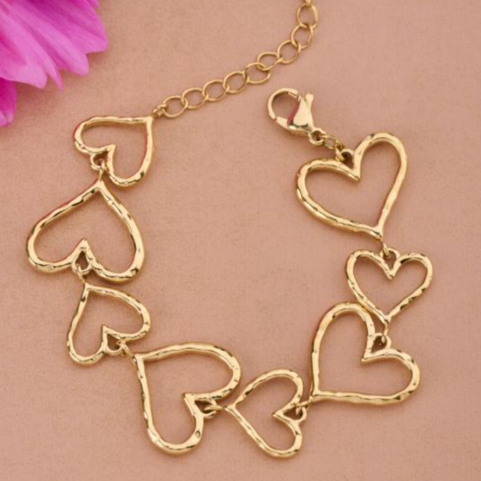 MY JEWELLERY MY JEWELLERY - Statement armband met open hartjes