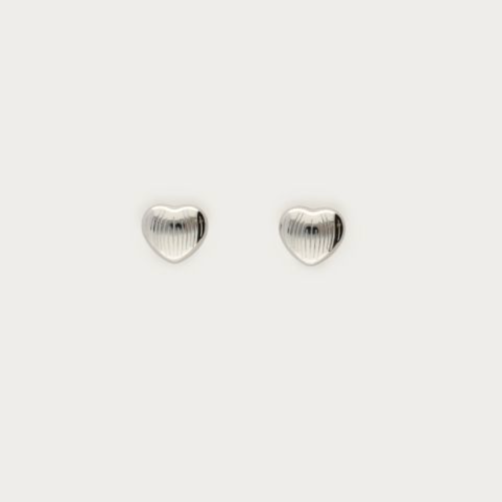 MY JEWELLERY MY JEWELLERY - Studs hart met strepen zilver