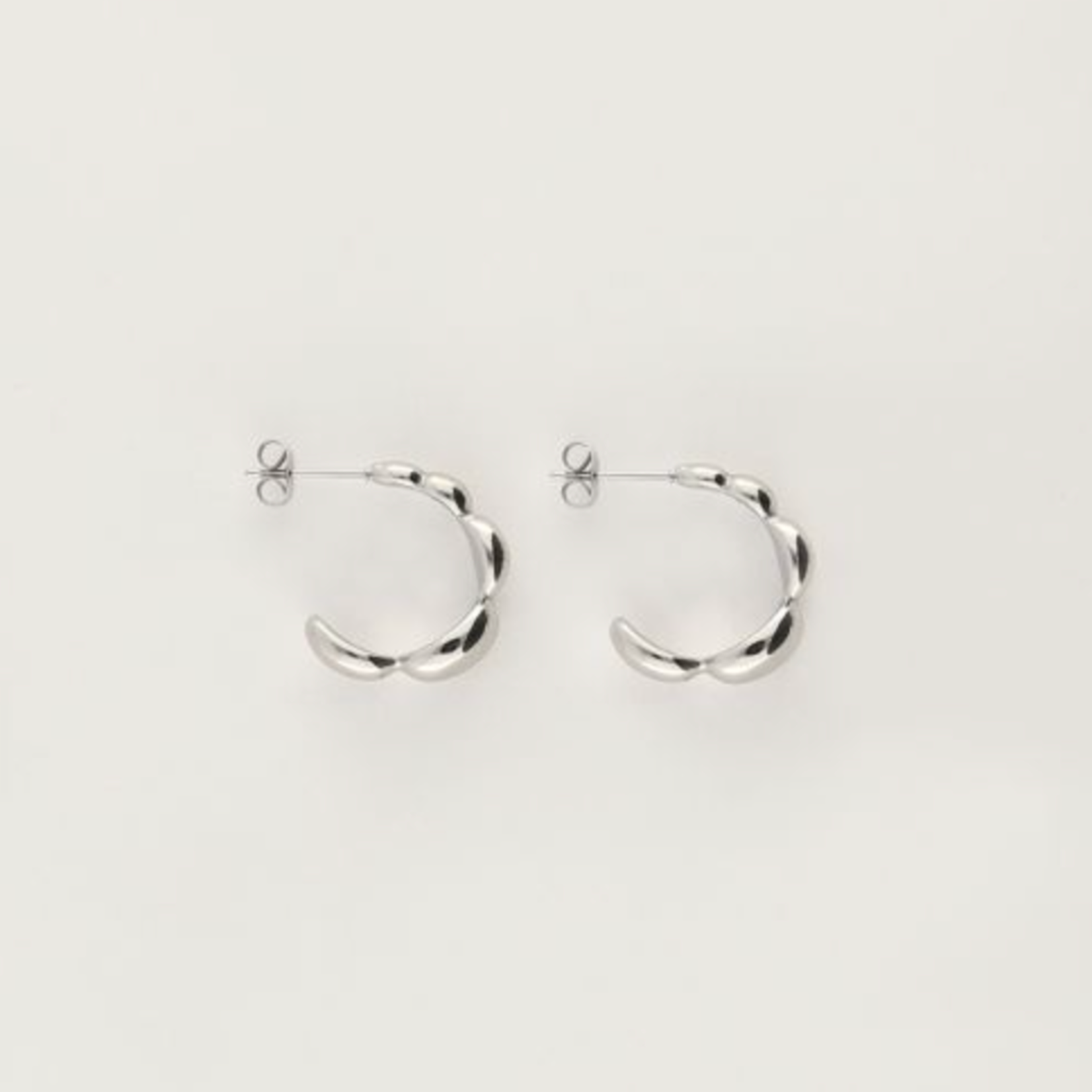 MY JEWELLERY MY JEWELLERY - Bold oorringen met bubbel zilver