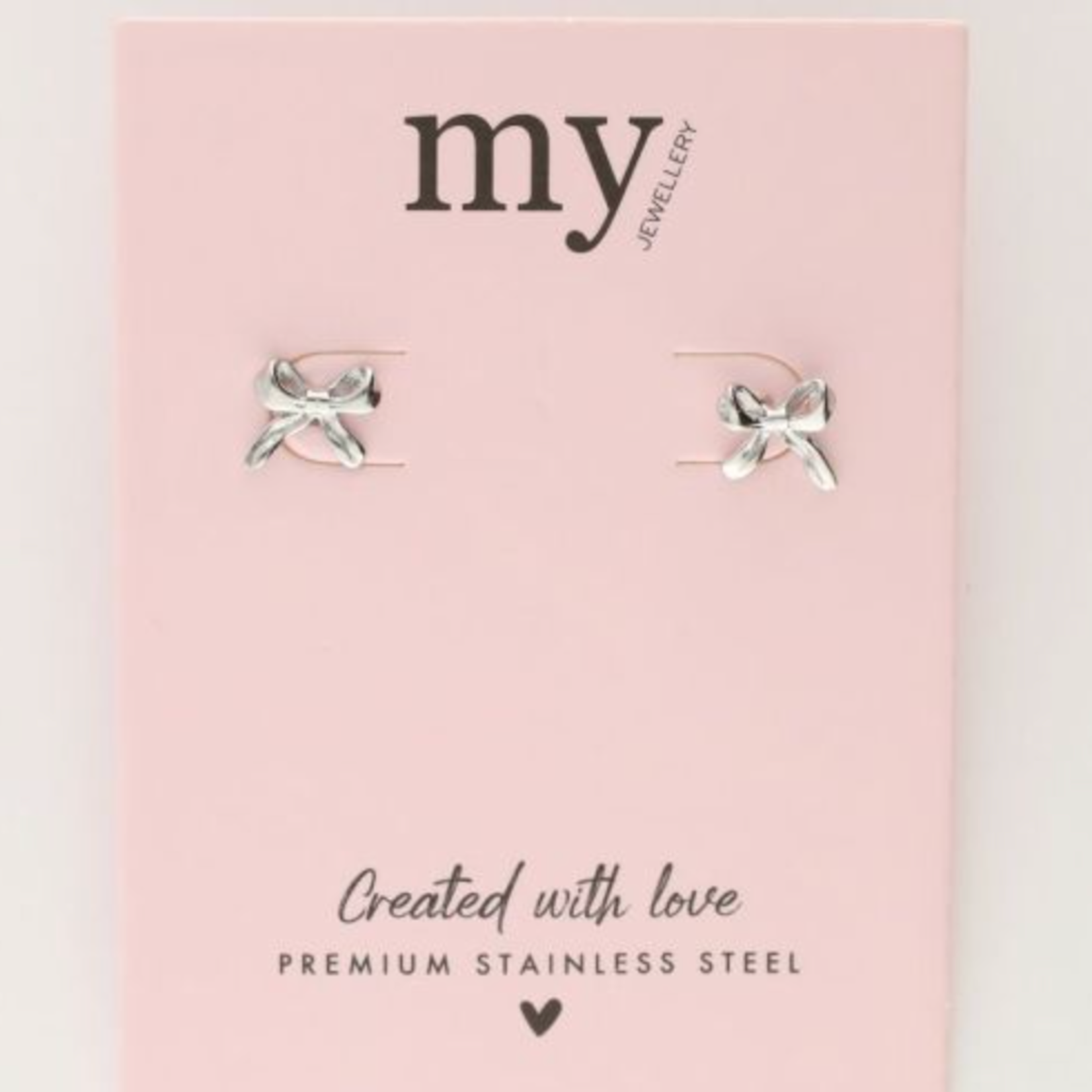 MY JEWELLERY MY JEWELLERY - Kleine strikjes studs zilver