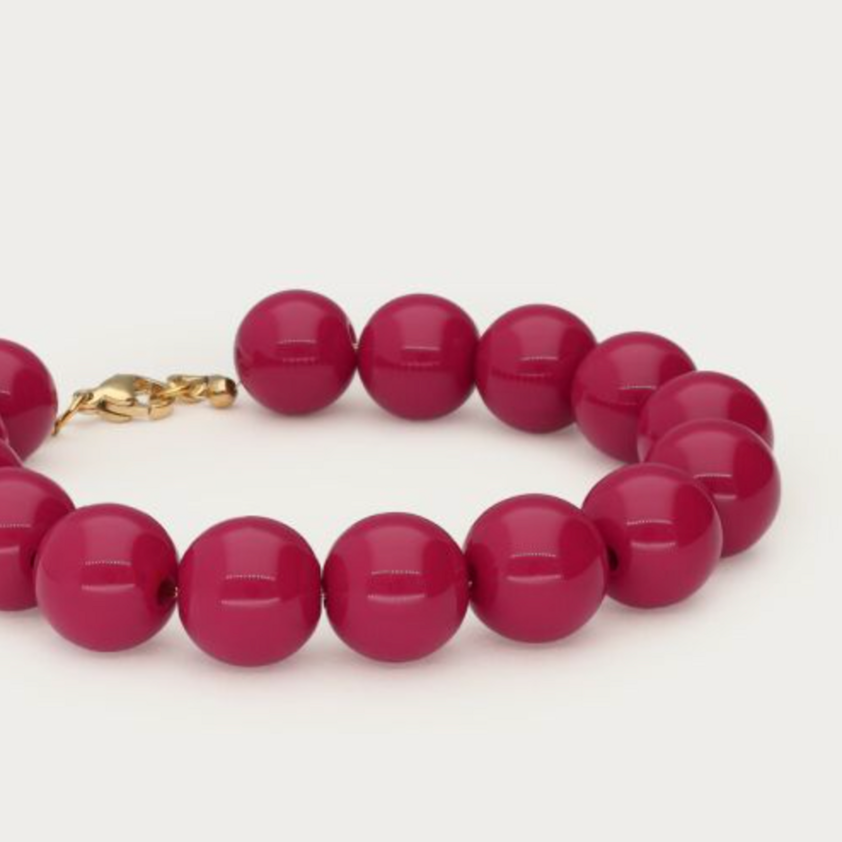 MY JEWELLERY MY JEWELLERY - Statement armband met fuchsia kralen