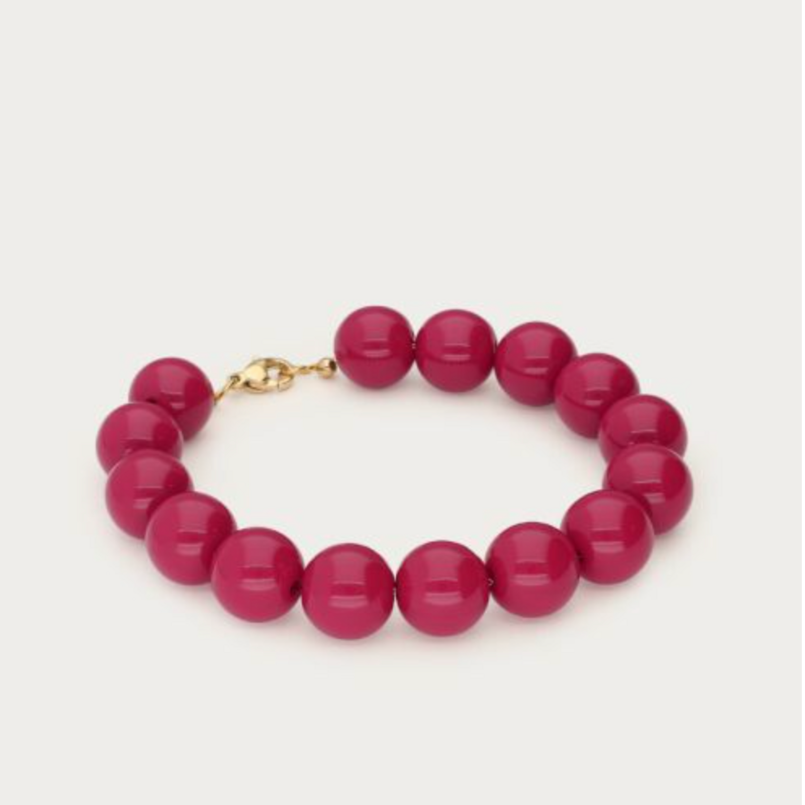 MY JEWELLERY MY JEWELLERY - Statement armband met fuchsia kralen