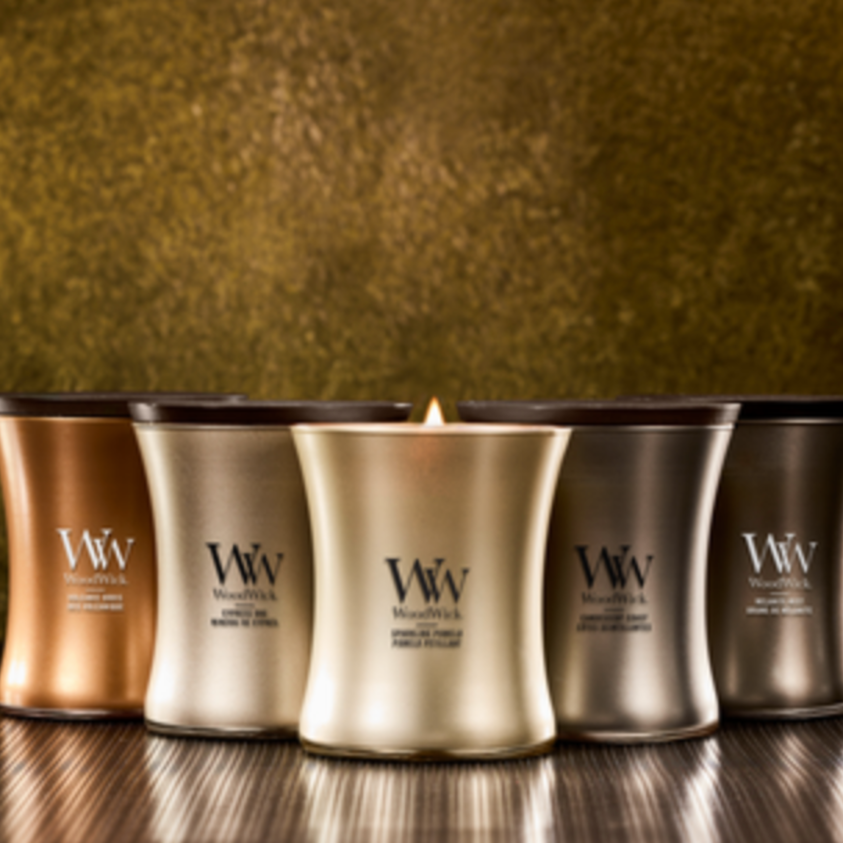 WOODWICK WOODWICK -  Candle Volcanic Orris - Copper Metal Collection