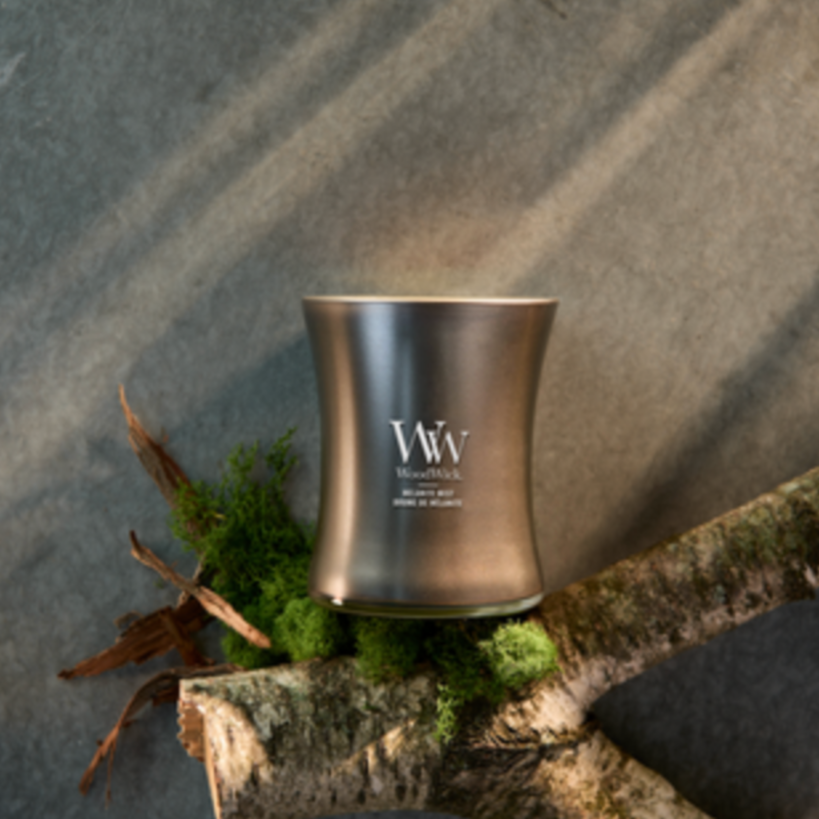 WOODWICK WOODWICK - Candle Melanite Mist - Gunmetal Metal Collection