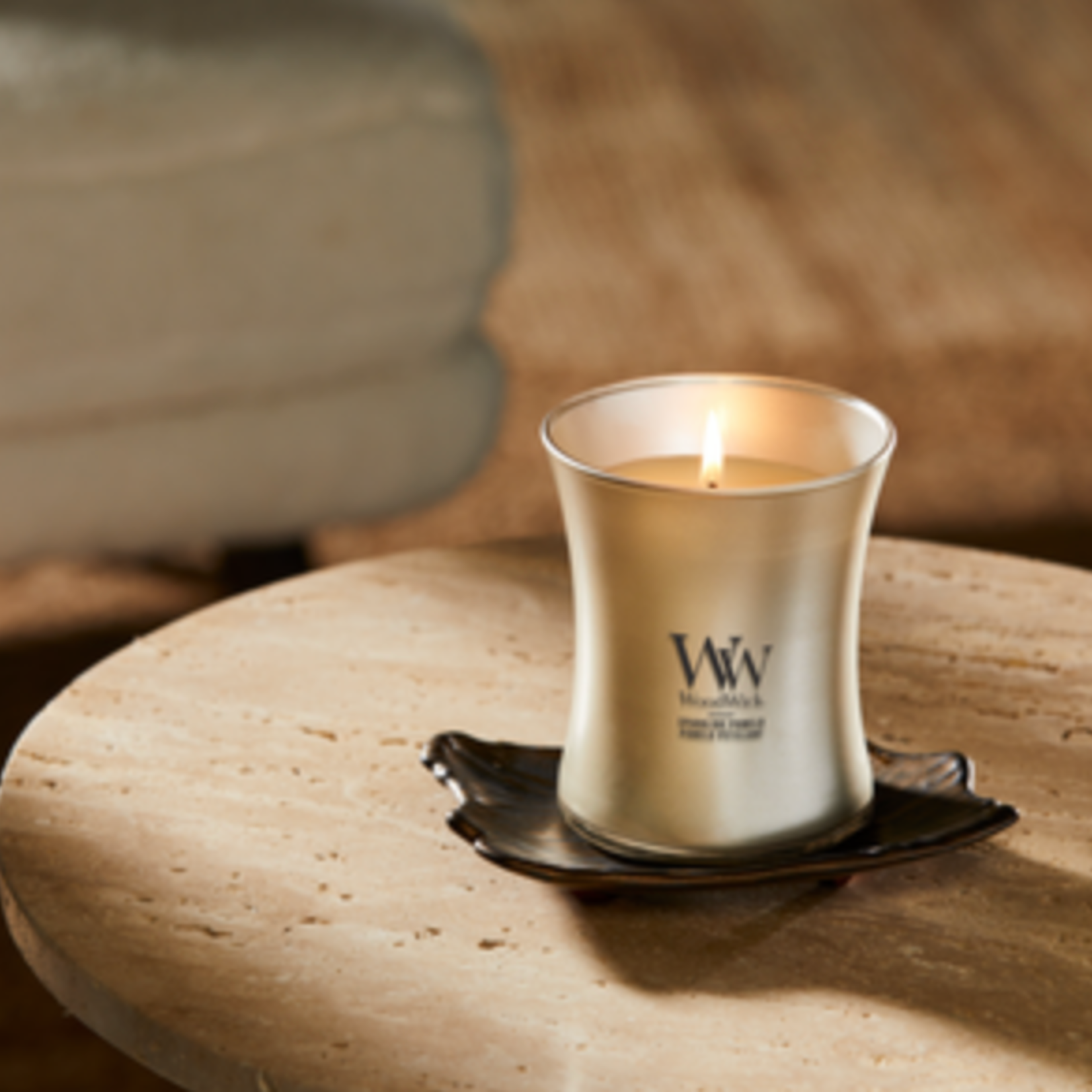 WOODWICK WOODWICK -  Candle Sparkling Pomelo - Champagne Metal Collection